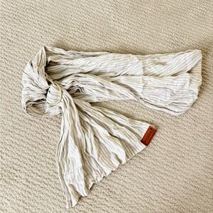 WildBird Cream Striped Wrap